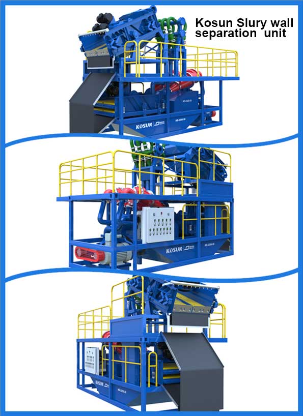 slurry wall separation unit